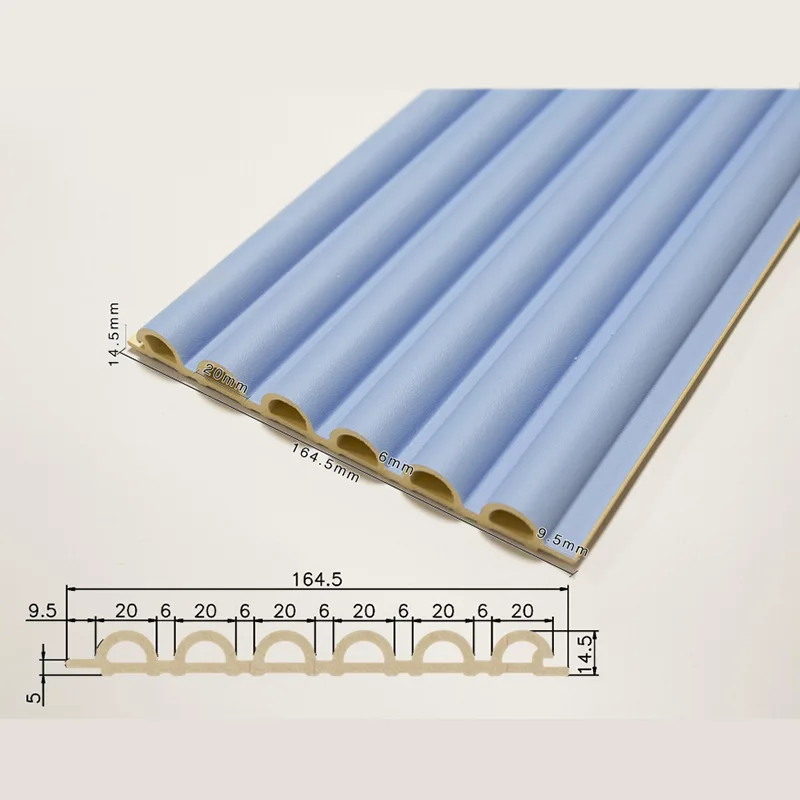 156 Hol halfrond gecanneleerd paneel met 6 rasters