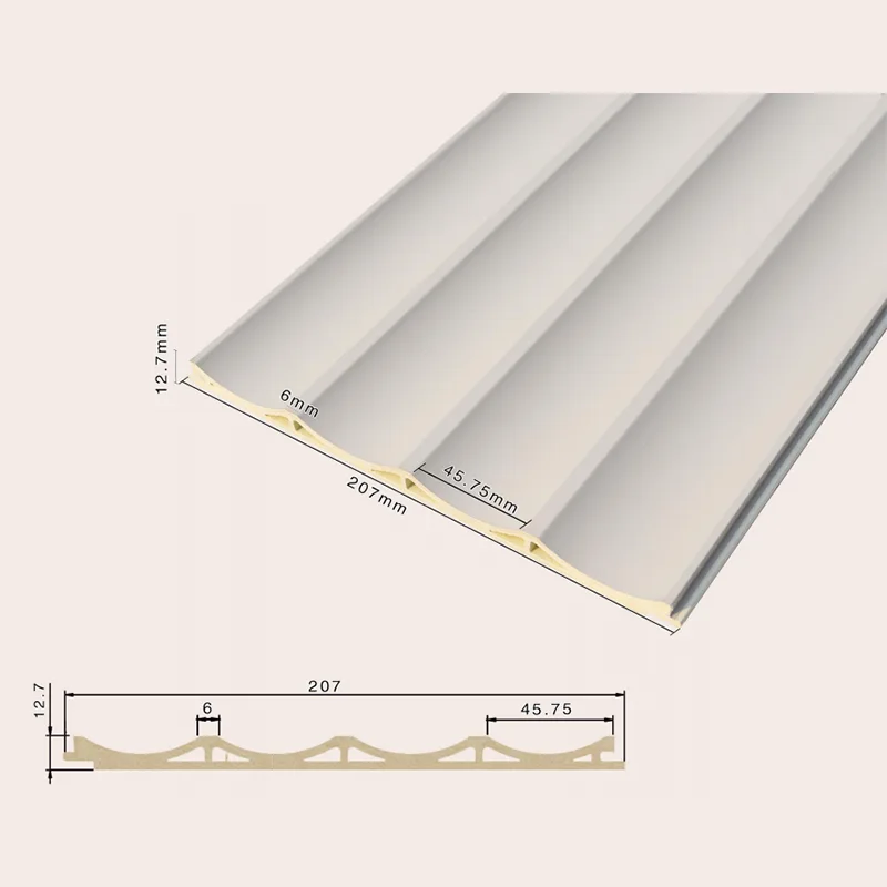 207 Hol verzonken gecanneleerd paneel met 4 rasters