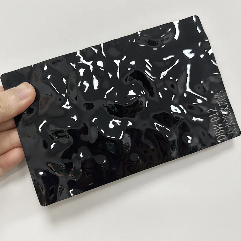 PET-waterrimpel koolstofkristal wandpaneel